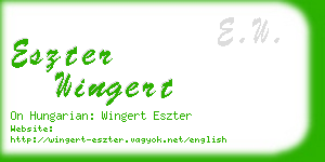 eszter wingert business card